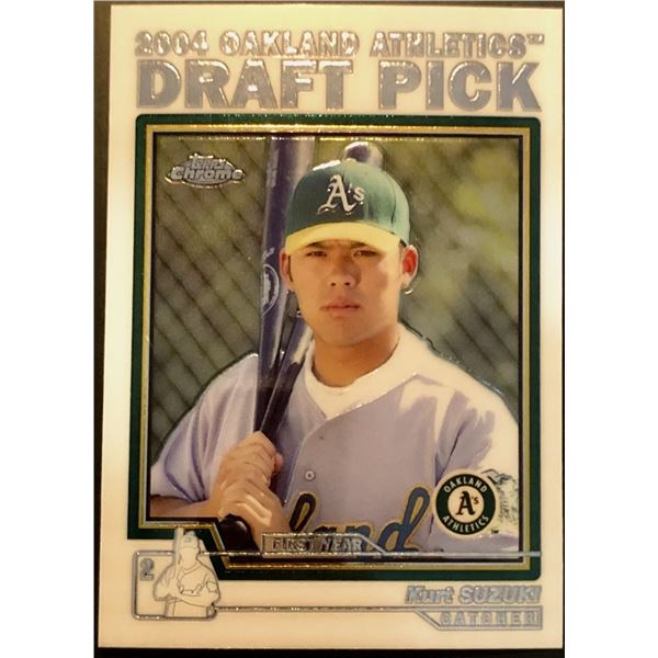 2005 TOPPS CHROME TRADED KURT SUZUKI ROOKIE CARD