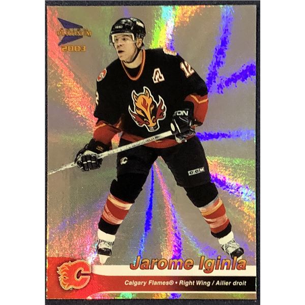 2002-03 PRISM PLATINUM JAROME IGINLA (HOF)