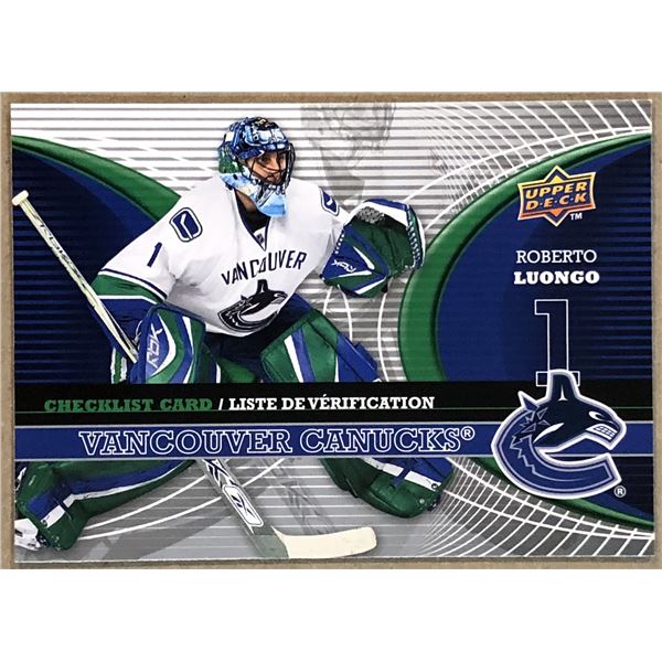 2007-08 UPPER DECK ROBERTO LUONGO (HOF)