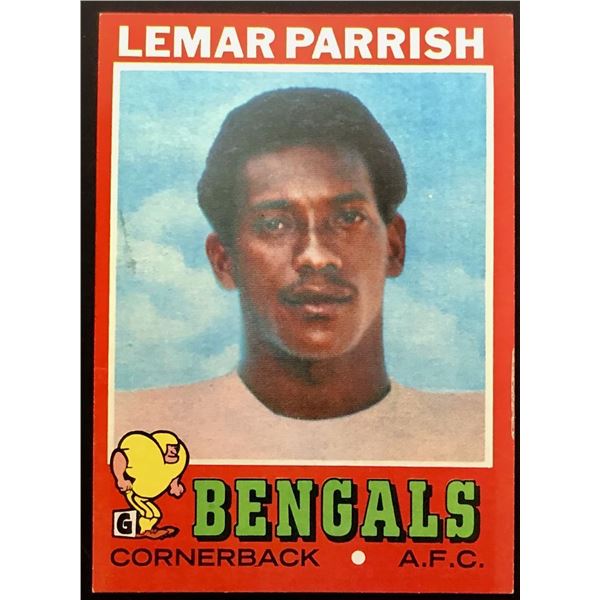 1971 TOPPS LEMAR PARRISH ROOKIE CARD
