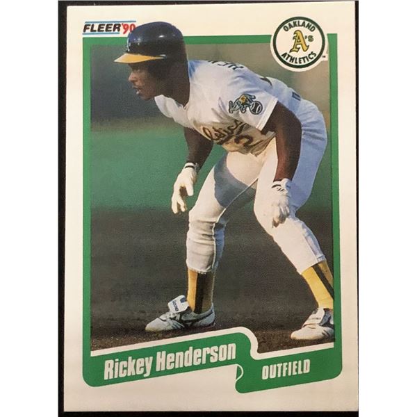1990 FLEER RICKEY HENDERSON (HOF)