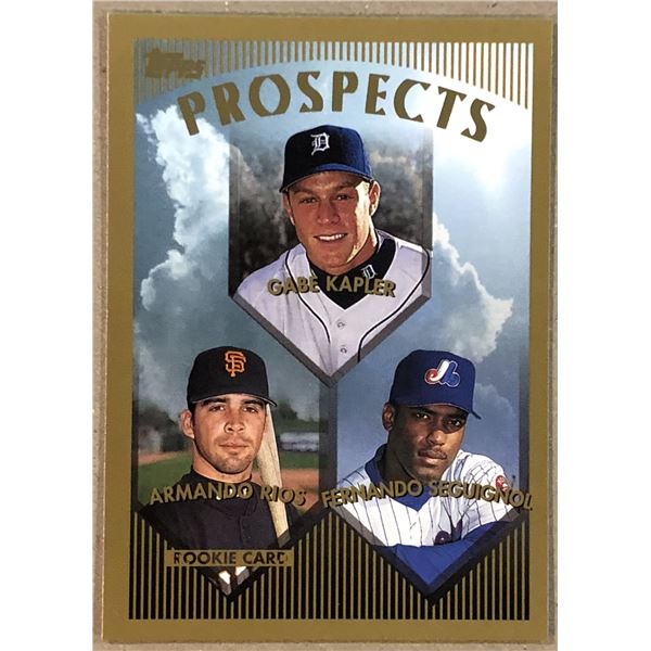 1999 TOPPS GABE KAPLER ROOKIE CARD