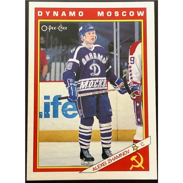 1991-92 O-PEE-CHEE ALEXEI ZHAMNOV ROOKIE CARD