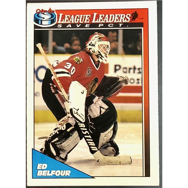 1991-92 O-PEE-CHEE ED BELFOUR (HOF)