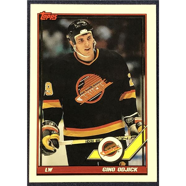 1991-92 O-PEE-CHEE GINO ODJICK ROOKIE CARD