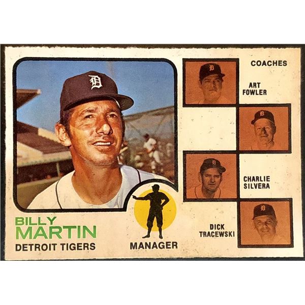 1973 O-PEE-CHEE BILLY MARTIN