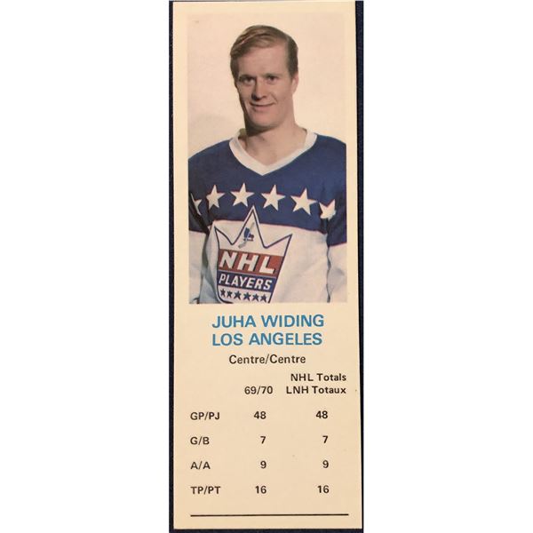 1970-71 DAD'S COOKIES JUHA WIDING (HOF)