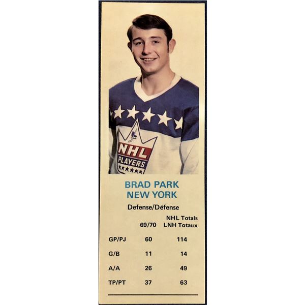 1970-71 DAD'S COOKIES BRAD PARK (HOF)