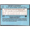 Image 2 : 1988 DONRUSS GREG MADDUX (HOF) ROOKIE CARD