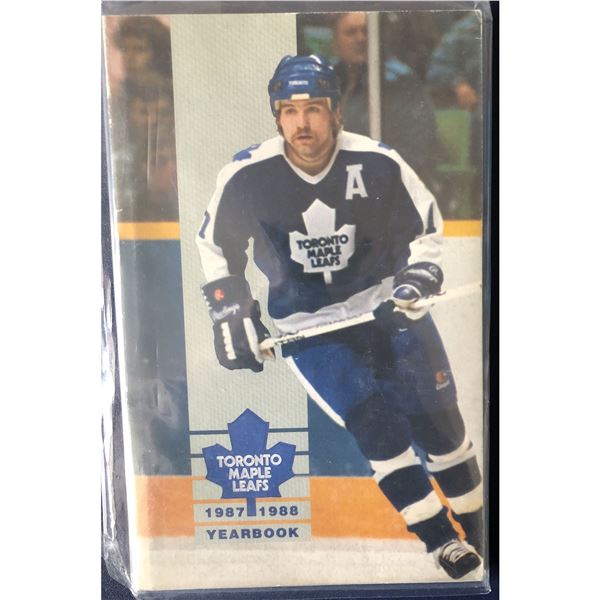 1987-88 TORONTO MAPLE LEAFS MEDIA GUIDE