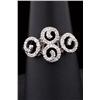 Image 1 : Stylish 14K White Gold Ladies Ring pave set with over 39 round diamonds weighing approx 0.30 carats 
