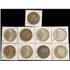 Image 1 : 1880-1885 US Liberty Head Silver Dollars 9 coins in total, various years, mints, and conditions. All