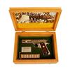 Image 1 : Colt Mdl 1911A-1 Cal .45acp SN:3690PTO "World War II Commemorative". Engraved nickel finish, wood go