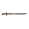 Image 1 : Mid 19th Century US Bayonet marked "S" on blade and guard. BH on bast brass grip, probably for a Mis