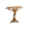 Image 1 : 18th - Early 19th Century Compote or Stand Gold gilt over silver showing figural center and filigree