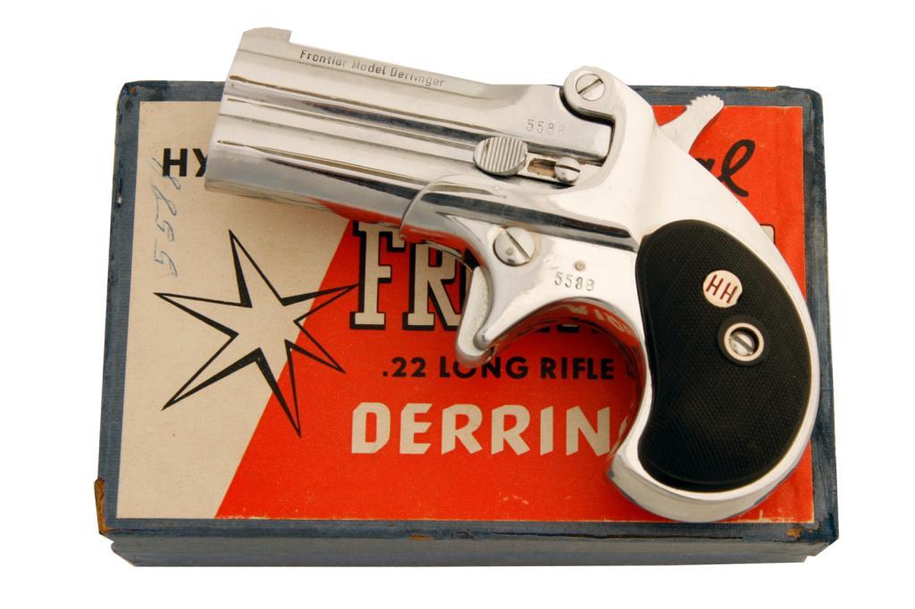 Hi Hunter Hi Hunter Derringer Cal .22LR SN:5588 Modern copy of early Frontier ...