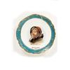 Image 1 : French Hand Painted Porcelain Plate entitled "Princess Angeline" stamped Elite.