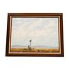 Image 1 : Original Oil on Canvas by R G Smith Circa 20th century, entitled "Cattle Rest Stop", framed, signed 