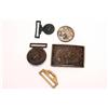 Image 1 : Lot of 6 Buckles & Keepers possibly from the Civil War.