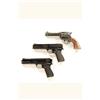 Image 1 : Lot of 2 BB pistols and a wall hanger 1)Marksman Repeater in .177 cal. Seems to work. Some high edge
