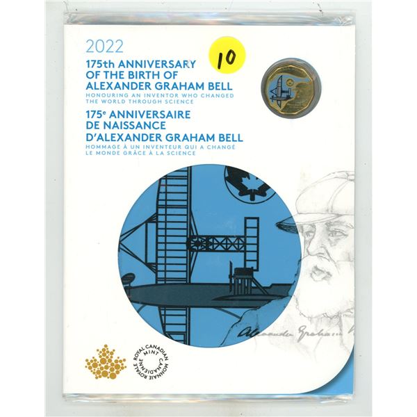 2022- 175 anniversary of alexander graham bell coin set