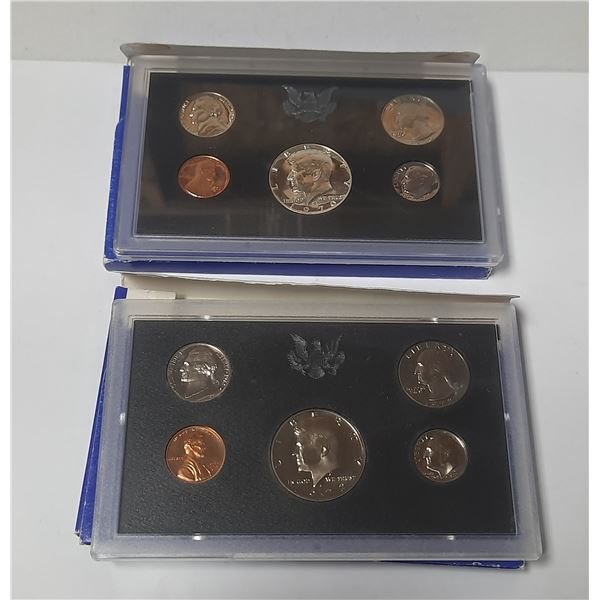 1970 and 1972 US coin proof sets