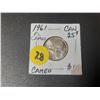 Image 1 : 1961 Canadian silver 25 cents
