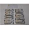 Image 1 : 15 Canadian 1973-1 dollar bills