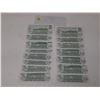 Image 2 : 15 Canadian 1973-1 dollar bills