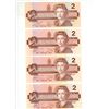 Image 1 : 4 Canadian 1986- 2 dollar bills