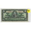 Image 1 : 1937 Canadian 1 dollar bill