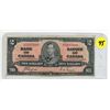 Image 1 : 1937 Canadian 2 dollar bill