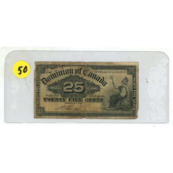 1900 25 cent shinplaster