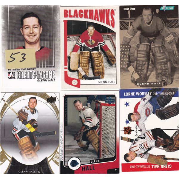 Lot of Glenn Hall cards