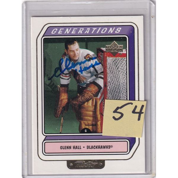 Glen Hall signed Card