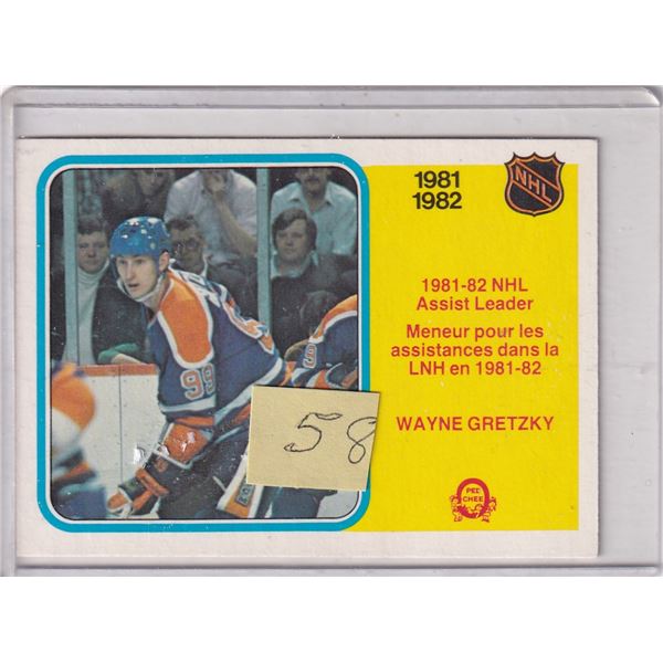 1982-83 OPC Wayne Gretzky card