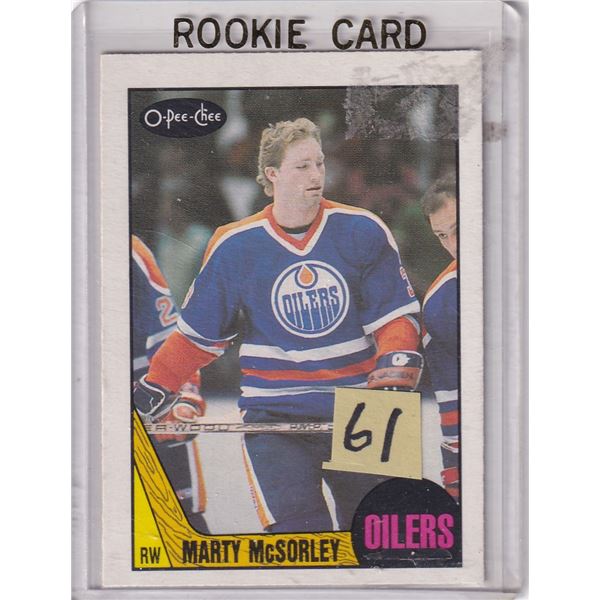 1987-88 OPC Marty McSorley Rookie Card
