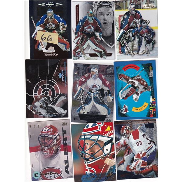 Lot of 9 Patrick Roy cards