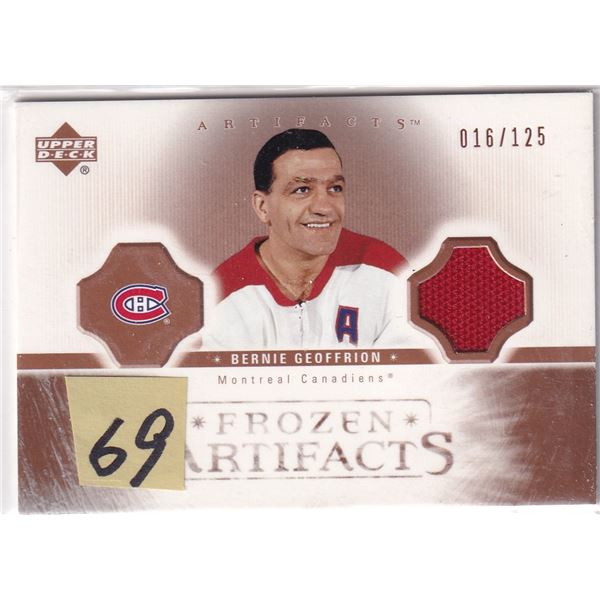 Boom Boom Geoffrion Jersey card