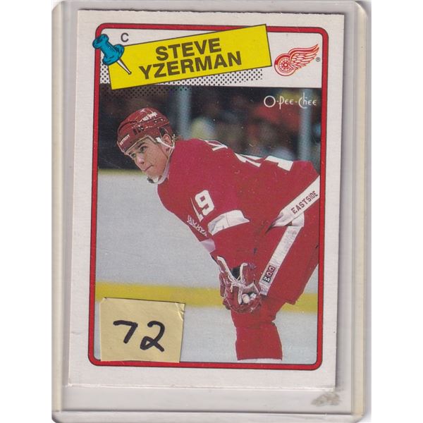 1988-89 OPC Steve Yzerman card
