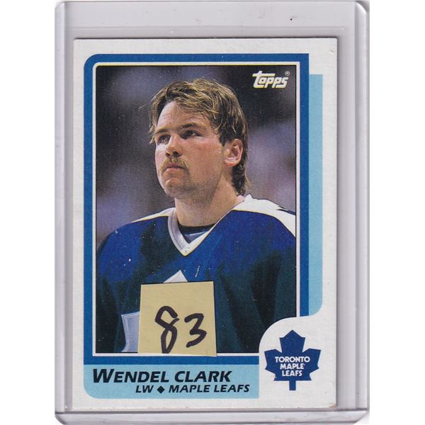 1988-89 Topps Wendel Clark Rookie Card