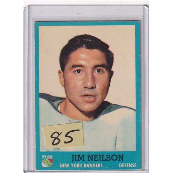 1962-63 Topps Jim Neilson Rookie Card
