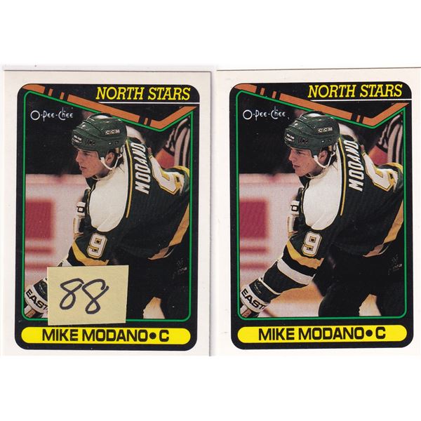 2 1990 OPC Mike Modano Rookie Cards