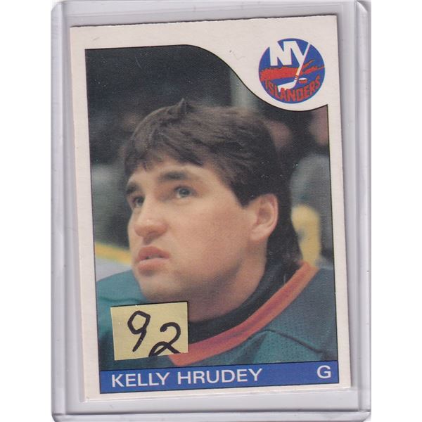 1985-86 Kellly Hrudey Rookie card