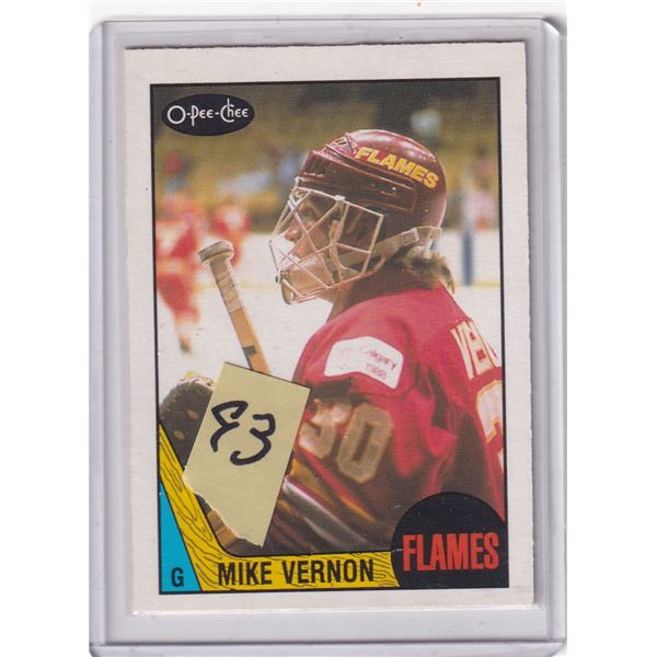 1987-88 OPCMike Vernon Rookie card