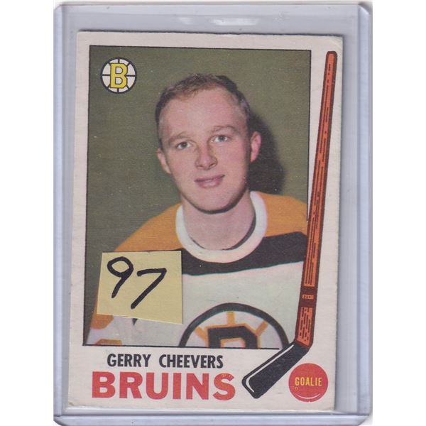 1969-70 OPC Gerry Cheevers card