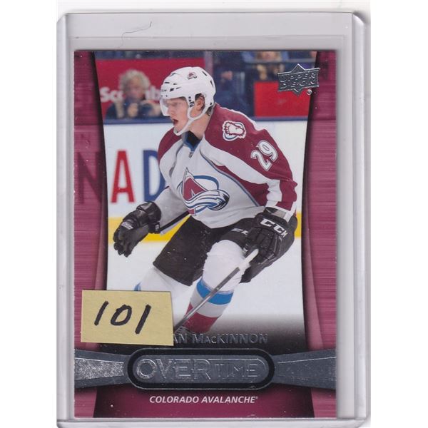 2013-14 UD Overtime Nathan MacKinnon rookie card