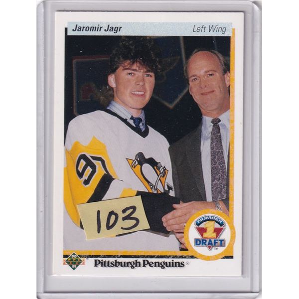 1990-91 Upper Deck Jaromir Jagr Rookie Card