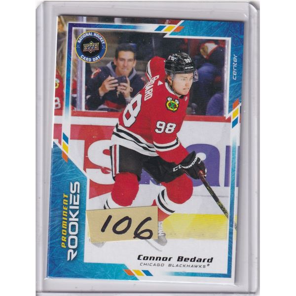 2024-25 Prominent Rookie Card Connor Bedard