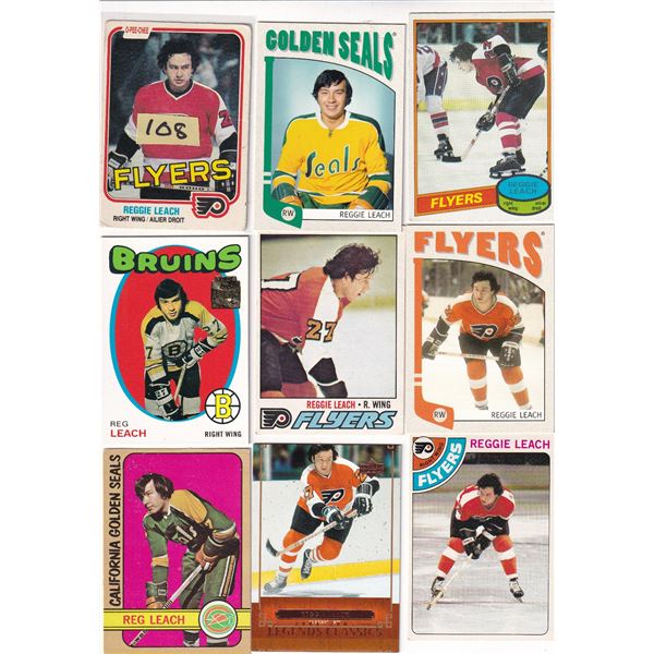 Lot of Reggie Leach cards